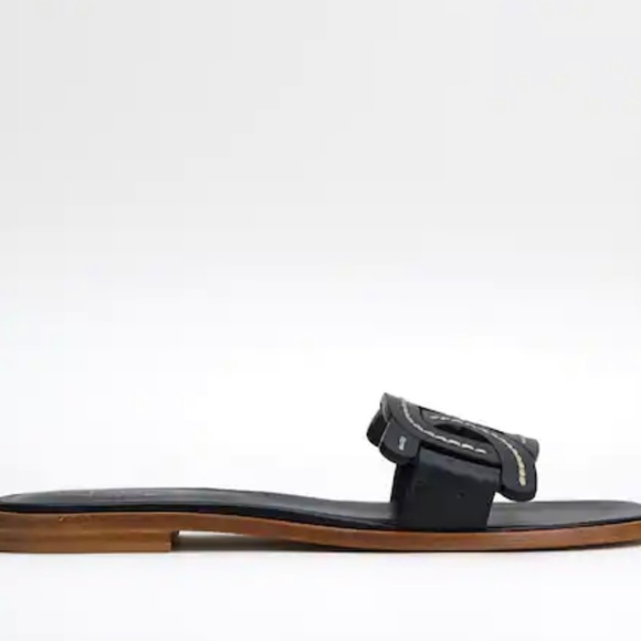 TODS Kate Slip On Sandals Black 5.5  35.5 - Picture 10 of 10